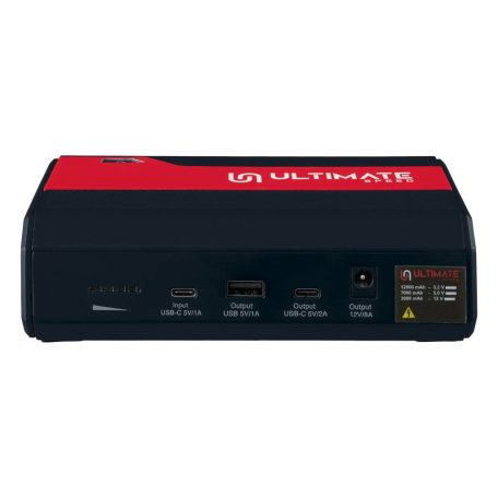 Ultimate Speed UMAP 12000 C4 hordozható indításrásegítő, 12 000 mAh 38,4 Wh LiFePO4 Li-ion PowerBank, 12V bikázó, kompakt indítóakku