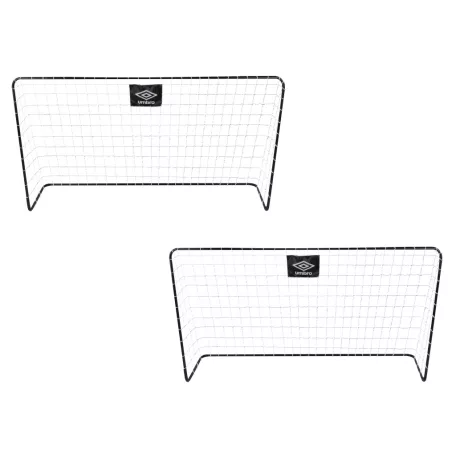 UMBRO 268811 SZETT, 2 db fémvázas focikapu 182 x 122 x 61 cm gyermek focikapu hálóval, futballkapu, edzőkapu pár