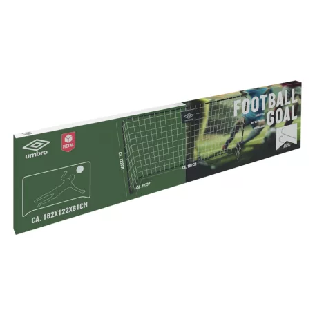UMBRO 268811 fémvázas focikapu 182 x 122 x 61 cm gyermek focikapu hálóval, futballkapu, edzőkapu 1 db
