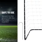 UMBRO 268811 fémvázas focikapu 182 x 122 x 61 cm gyermek focikapu hálóval, futballkapu, edzőkapu 1 db