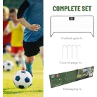 UMBRO 268811 fémvázas focikapu 182 x 122 x 61 cm gyermek focikapu hálóval, futballkapu, edzőkapu 1 db