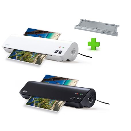 United Office ULG 300 B1 300W A3 / A4 hideg - meleg lamináló, laminátor, laminálógép görgős papírvágóval és 8 db A3 lamináló fóliával