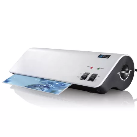 United Office ULG-350 A4 lamináló gép, 350W laminátor, hideg - meleg laminálógép 30 db lamináló fóliával