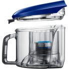 Samsung SC07M2110SB kék 700W ciklon rendszerű porzsák nélküli porszívó, teleszkópos fém szívócsővel 180W szívóerővel 1.5L portartállyal (VC07M2110SB/GE)