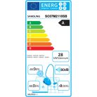 Samsung SC07M2110SB kék 700W ciklon rendszerű porzsák nélküli porszívó, teleszkópos fém szívócsővel 180W szívóerővel 1.5L portartállyal (VC07M2110SB/GE)