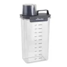 Vileda Easy Home 2 az 1-ben mosószer / mosópor tároló és adagoló doboz készlet 1100 ml (kicsi) + 2300 ml (nagy) tartály szett 150 ml adagoló kupakkal
