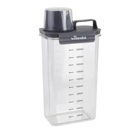 Vileda Easy Home 2 az 1-ben mosószer / mosópor tároló és adagoló doboz készlet 1100 ml (kicsi) + 2300 ml (nagy) tartály szett 150 ml adagoló kupakkal