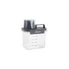 Vileda Easy Home 2 az 1-ben mosószer / mosópor tároló és adagoló doboz készlet 1100 ml (kicsi) + 2300 ml (nagy) tartály szett 150 ml adagoló kupakkal