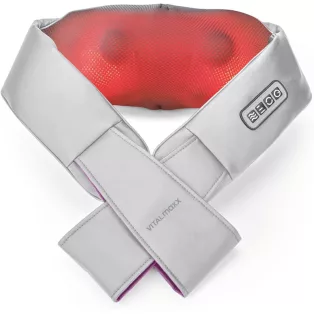   VITALmaxx 15377 Shiatsu Neck Massager, univerzális Shiatsu masszírozó, elektromos nyakmasszírozó infravörös fűtéssel 24W