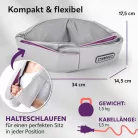 VITALmaxx 15377 Shiatsu Neck Massager, univerzális Shiatsu masszírozó, elektromos nyakmasszírozó infravörös fűtéssel 24W