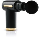 VITALmaxx 15359 GOLD Mini Massage Gun masszázspisztoly, akkus, vezeték nélküli masszírozó pisztoly 4-féle cserélhető fejjel, 6 fokozat, 1800-3200 impulzus, fekete-arany