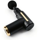 VITALmaxx 15359 GOLD Mini Massage Gun masszázspisztoly, akkus, vezeték nélküli masszírozó pisztoly 4-féle cserélhető fejjel, 6 fokozat, 1800-3200 impulzus, fekete-arany