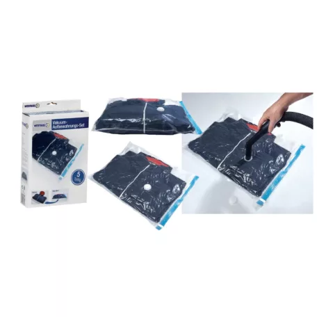 WestSide Vacuum Storage Bag Set 5 darabos (130 x 80 / 90 x 55 / 70 x 50 cm ) vákuumos tárolótasak készlet, tárolózsák, ruhazsák