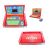 GWIC / Carousel V-852 Junior laptop - piros, magyarul beszélő LCD kijelzős gyermek laptop, oktató foglalkoztató játék kihúzható egérrel