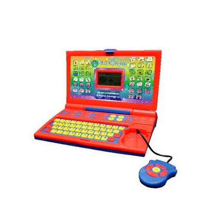 GWIC / Carousel V-852 Junior laptop - piros, magyarul beszélő LCD kijelzős gyermek laptop, oktató foglalkoztató játék kihúzható egérrel