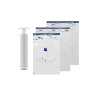   W5 Vacuum Storage Bag + Pumpa Set 10 darabos utazó készlet (4 db kicsi 60 x 40 cm | 4 db közepes 80 x 60 cm | 2 db nagy 100 x 80 cm) vákuumos tárolótasak készlet, tárolózsák, ruhazsák, mechanikus pumpával