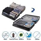 W5 Vacuum Storage Bag + Pumpa Set 10 darabos utazó készlet (4 db kicsi 60 x 40 cm | 4 db közepes 80 x 60 cm | 2 db nagy 100 x 80 cm) vákuumos tárolótasak készlet, tárolózsák, ruhazsák, mechanikus pumpával