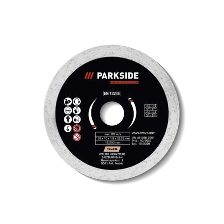 ParkSide Performance Diamond Cutting Disc 125 mm gyémánt vágókorong sarokcsiszolóhoz, flexhez (WWS-DTSV1-PRO1)