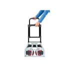 WorkZone / ParkSide 90 kg tehebírású összecsukható alu molnárkocsi, 5.4 kg önsúlyú kézikocsi, alumínium szállító kocsi