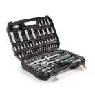 WorkZone / ParkSide Mixed Socket Set 94 részes 1/4" - 1/2" 4 - 32 mm CR-V dugókulcs és bit készlet, racsnis krovakészlet kofferben