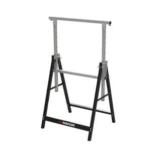   WorkZone / ParkSide 80 - 130 cm állítható magasságú fém bak, asztalosbak, ácsbak, vasbak, 648 mm alátámasztó bak 200 kg teherbírással