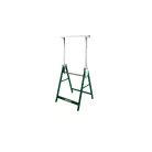WorkZone / ParkSide 80 - 130 cm állítható magasságú fém bak, asztalosbak, ácsbak, vasbak, 648 mm alátámasztó bak 200 kg teherbírással