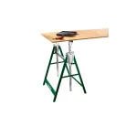WorkZone / ParkSide 80 - 130 cm állítható magasságú fém bak, asztalosbak, ácsbak, vasbak, 648 mm alátámasztó bak 200 kg teherbírással