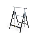 WorkZone / ParkSide 80 - 130 cm állítható magasságú fém bak, asztalosbak, ácsbak, vasbak, 648 mm alátámasztó bak 200 kg teherbírással