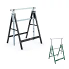 WorkZone / ParkSide DUO 80 - 130 cm állítható magasságú fém bak pár, 2 db asztalosbak, ácsbak, vasbak, 648 mm alátámasztó bak