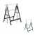 WorkZone / ParkSide DUO 80 - 130 cm állítható magasságú fém bak pár, 2 db asztalosbak, ácsbak, vasbak, 648 mm alátámasztó bak