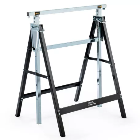 WorkZone / ParkSide DUO 80 - 130 cm állítható magasságú fém bak pár, 2 db asztalosbak, ácsbak, vasbak, 648 mm alátámasztó bak