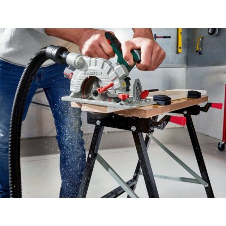 ParkSide / WorkZone összecsukható munkapad 150 kg teherbírással, 60 x 79 x 63 cm univerzális satupad, műhely munkaasztal (Workbench)