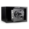   WorkZone 828465 digitális széf, 20 x 31 x 20 cm számkódos, elektronikus bútorszéf, értékszéf 1 polccal, 8.6L kapacitással, 2 vésznyitó kulccsal