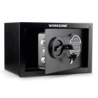 WorkZone 828465 digitális széf, 20 x 31 x 20 cm számkódos, elektronikus bútorszéf, értékszéf 1 polccal, 8.6L kapacitással, 2 vésznyitó kulccsal