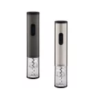Ambiano W-021 inox  / antracit elektromos dugóhúzó / bornyító készlet, nemesacél palacknyitó fóliavágóval, kiöntővel és vákuumdugóval