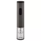 Ambiano W-021 inox  / antracit elektromos dugóhúzó / bornyító készlet, nemesacél palacknyitó fóliavágóval, kiöntővel és vákuumdugóval