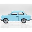   Welly 24037BL 1:24 15cm kétütemű Trabant 601 kék 2T Trabi fém modell autó nyitható motorháztetővel