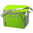 WestSide Kühltasche 25 literes 42 x 18 x 33 cm 300D polyester, vállra akasztható, összecsukható textil hűtőtáska strandoláshoz, kempingzéshez, kiránduláshoz kék / zöld