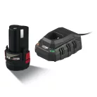 ParkSide Performance X12V 2.5 Ah akku és töltő szett - PAPK 12 2.5 A1 12V 2500 mAh Li-ion akkumulátor + PLGK 12 A3 2.4A 50W akkutöltő