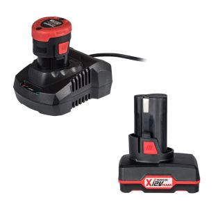   ParkSide X12V DUO 2 Ah + 4 Ah akku és töltő szett - PAPK 12 A4 12V 2Ah 24Wh Li-ion akkumulátor + PAPK 12 B4 12V 4Ah 48Wh li-ion akku és PLGK 12 A2 2.4 A 50W akkutöltő