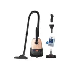 Philips XD2152/22 porzsákos 800W porszívó, padlóporszívó HEPA filterrel és Super Turbo szőnyegkefével, arany színű