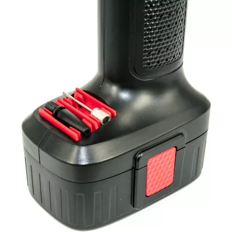 XF Air 11.1V 1400 mAh akkumulátoros és szivargyújtós akkus kompresszor készlet akkuval, töltővel, szivargyújtó csatlakozással 7.9 bar / 115 PSI