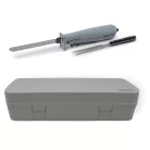 Ambiano 120W 18 cm elektromos kés, szeletelő kés tartozék villával, praktikus tároló dobozban (XJ-15411G)