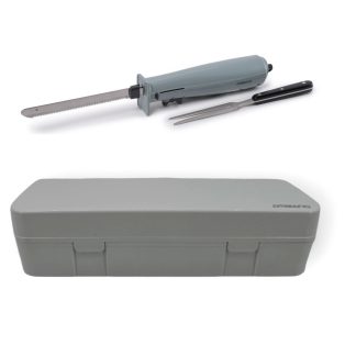   Ambiano 120W 18 cm elektromos kés, szeletelő kés tartozék villával, praktikus tároló dobozban (XJ-15411G)