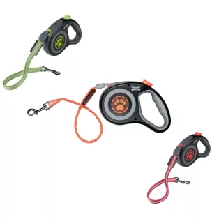   Zoofari LED 5 méteres automata póráz, kutyapóráz fényvisszaverző felülettel  és LED világítással - 35 kg testsúlyig