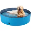   Zoofari / Piscine Dog Pool 120 x 30 cm összecsukható, hordozható merevfalú (nem felfújható) XL kutyamedence, kerti medence, fürdőmedence kutyáknak