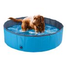Zoofari Dog Pool 120 x 30 cm összecsukható, hordozható merevfalú (nem felfújható) XL kutyamedence, kerti medence, fürdőmedence kutyáknak