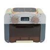   lupilu / PlayTive Premium Oven elektromos sütő (elemes, bekapcsolható) játék fa minisütő fény és hang funkcióval, színváltó élelmiszerekkel