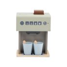 lupilu / PlayTive Premium Coffee Maker elektromos (elemes, bekapcsolható) játék fa kávéfőző fény, hang és gőz funkcióval, csészékkel, kanalakkal, érintőgombokkal