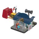 lupilu / PlayTive 10 részes interaktív vasútállomás, Banhof Set, új gernerációs kiegészítő fa vonat szettekhez, színes LED vezérlés és hangrőgzítő funkciós hangszóróval